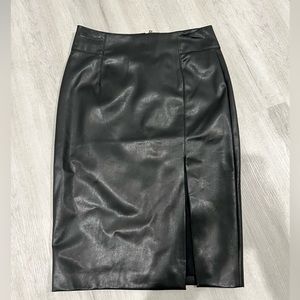 H&M leather skirt